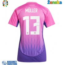 Njemačka Thomas Muller #13 Gostujuci Dres za Ženska EP 2024 Kratak Rukav